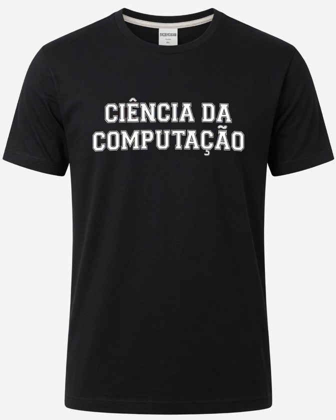 Camisa Ciência da Computação Preta